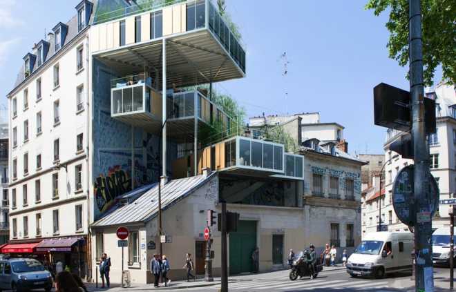 План о доступных квартирах на уже существующих парижских зданиях