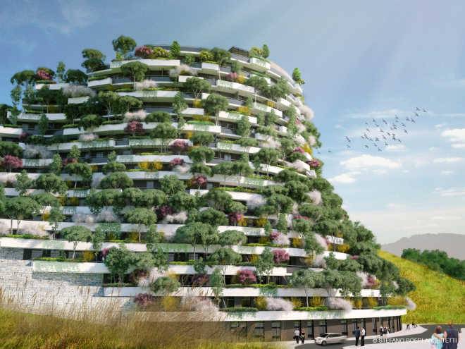 Стефано Боэри построит «вертикальный лес» в живописном месте Китая