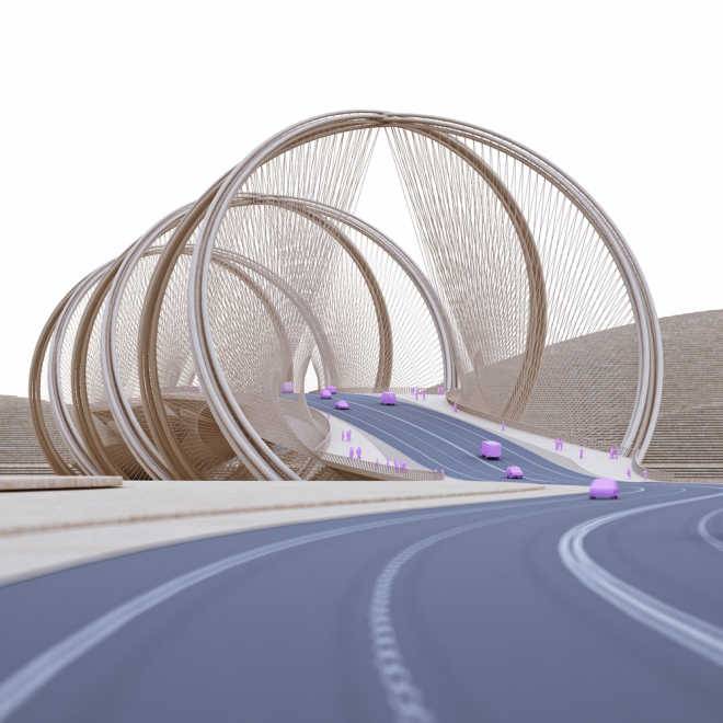 Мост в виде двойной спирали для Олимпийских игр 2022 в Пекине