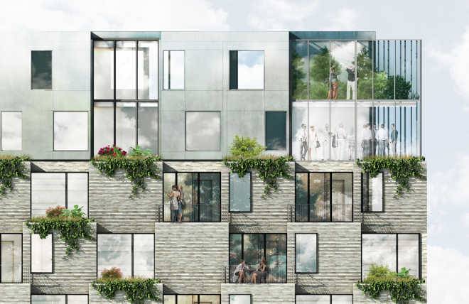 Проект башни с висячими садами, созданный студией LOKAL, победил в копенгагенском конкурсе жилых зданий