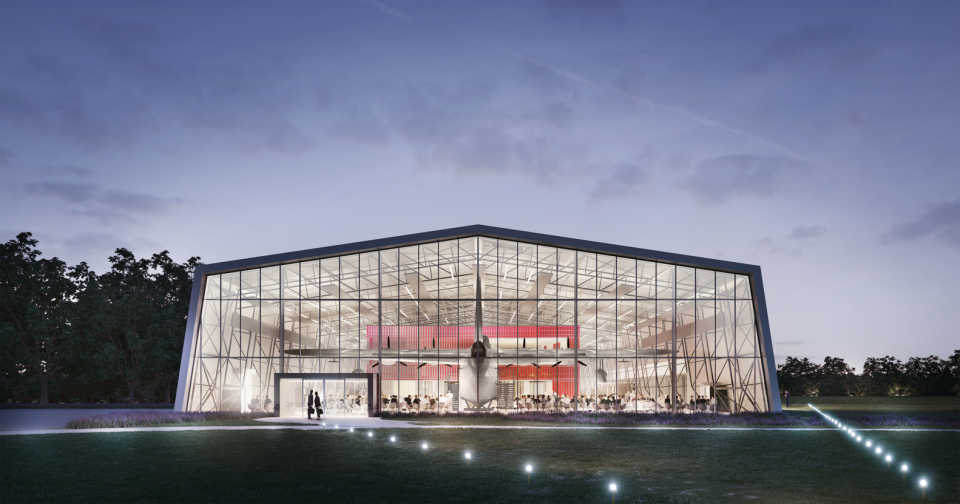 Nex Architecture показали, как будет выглядеть после реконструкции Музей королевских военно-воздушных сил в Лондоне