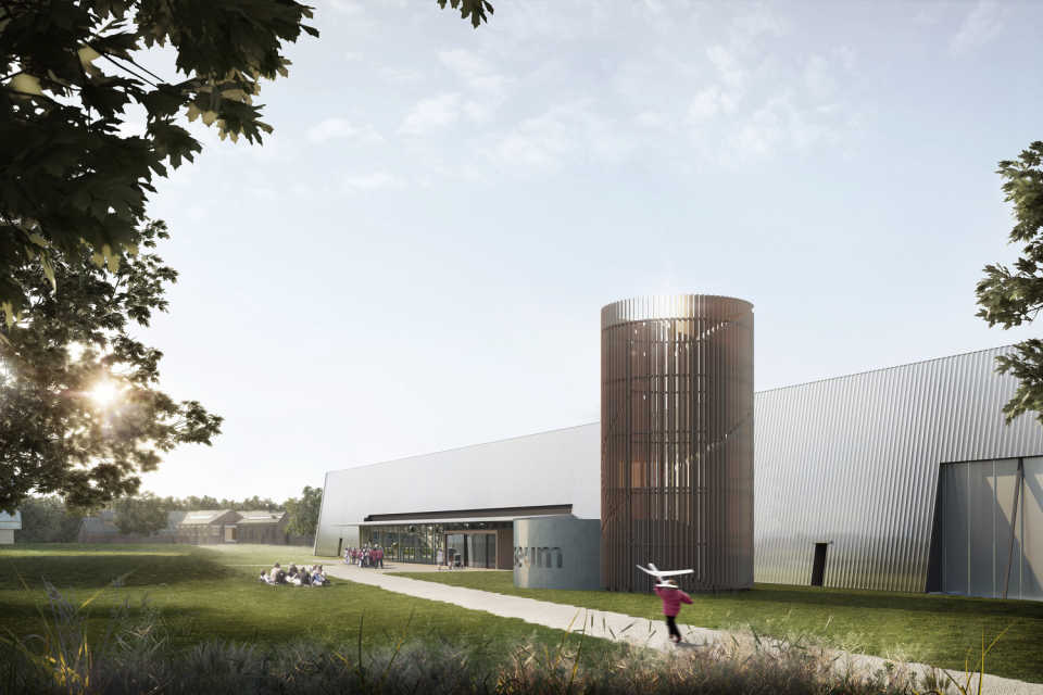 Nex Architecture показали, как будет выглядеть после реконструкции Музей королевских военно-воздушных сил в Лондоне