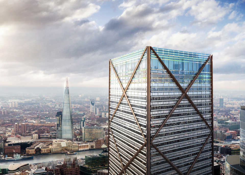 Проект 73-этажного небоскреба, предложенный Eric Parry Architects, одобрен муниципалитетом Лондона