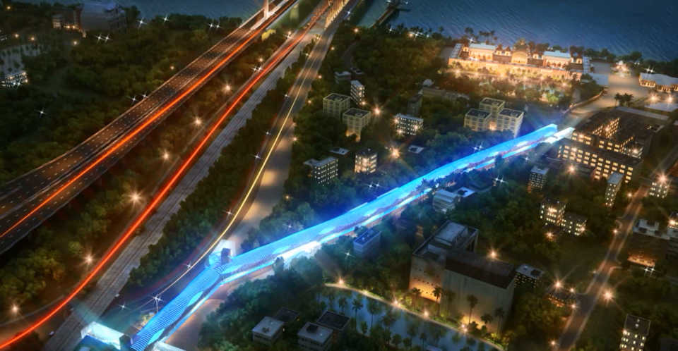 Надземный пешеходный переход решит транспортные проблемы Калькутты, связанные с популярностью местного храма