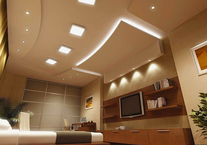 Электрика24: светодиодные светильники для натяжных потолков от производителя