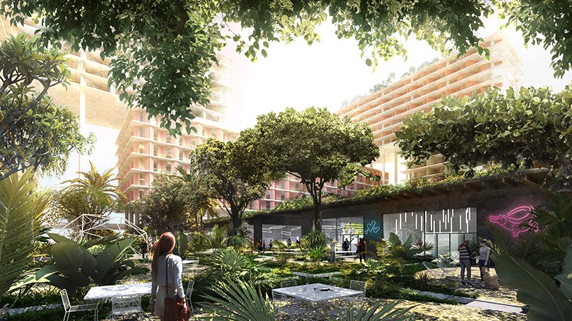 Группа BIG проектирует для Майами комплекс смешанного использования на сваях