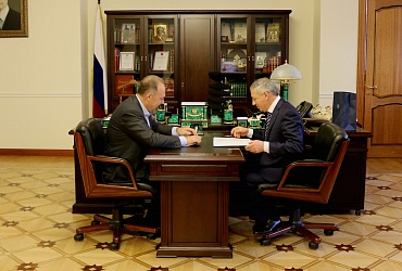 Михаил Мень провел рабочую встречу с Главой Республики Северная Осетия-Алания